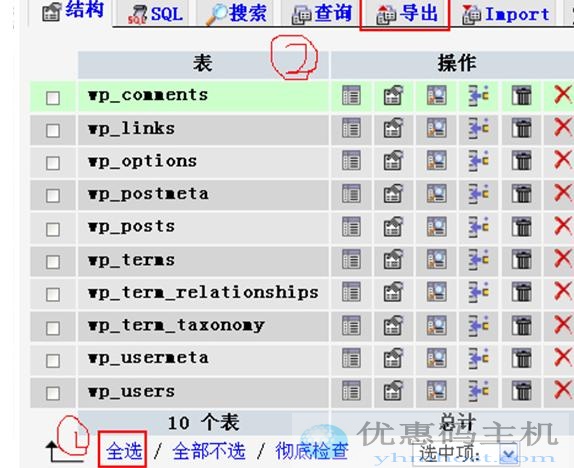 WordPress备份网站数据的方法
