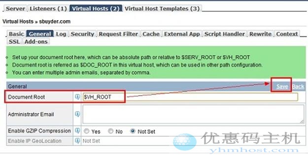 LiteSpeed添加虚拟主机和支持htaccess图文教程