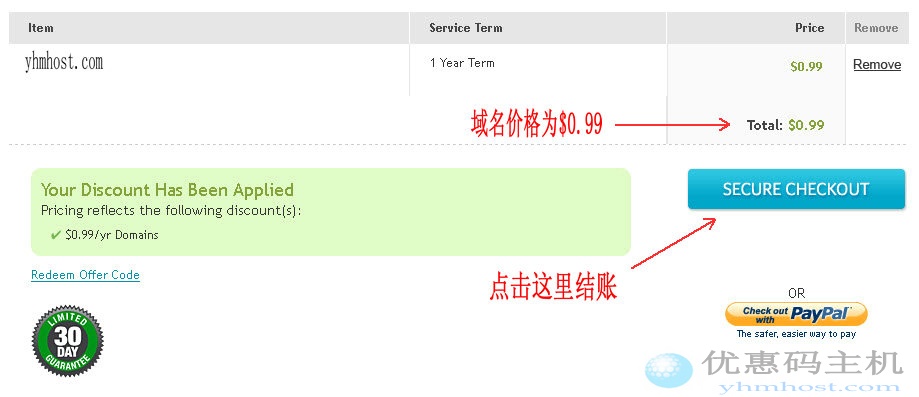 Network Solutions优惠码注册0.99美元域名教程