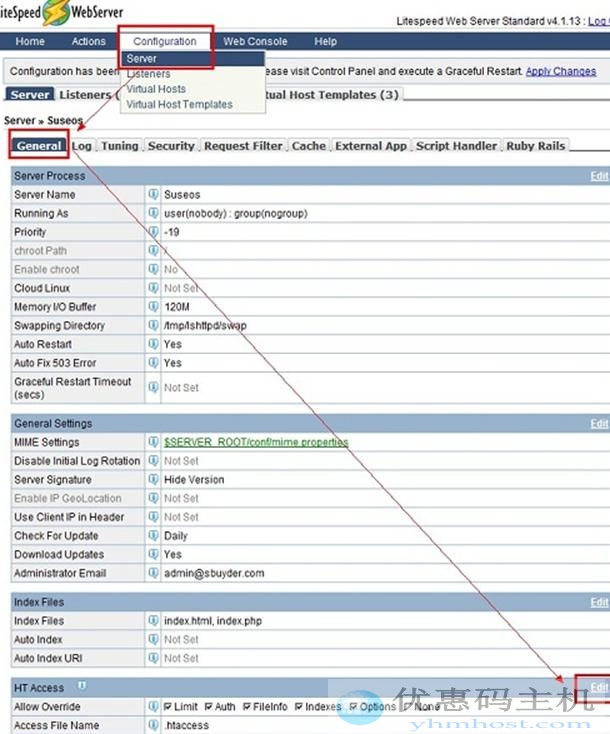 Litespeed开启htaccess伪静态—Debian安装LLsMP教程(三)