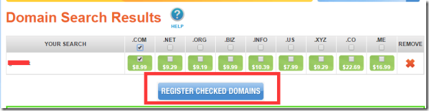 点击register checked domains 点击register checked domains