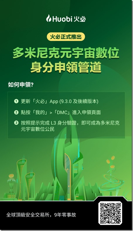 现在huobi注册领取多米尼克国数字身份